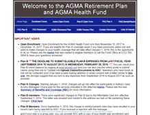 Tablet Screenshot of agmaretirement-health.org